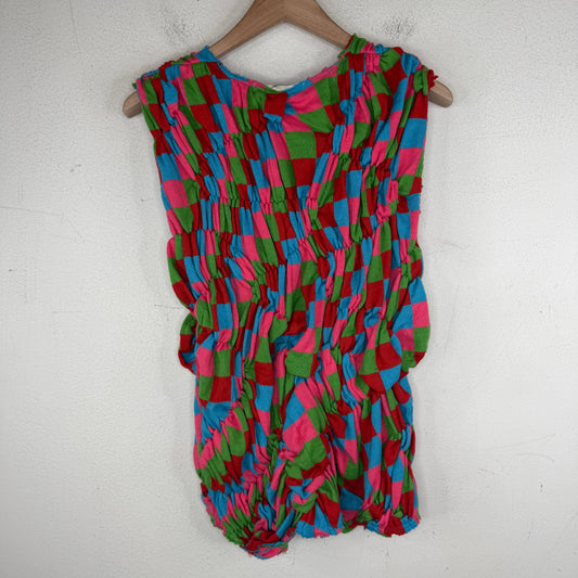CDG Runway Multicolor Pinched Sleeveless Sweater