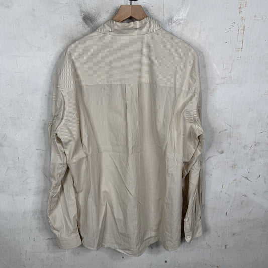 424 Striped Pinched Button-Up Shirt