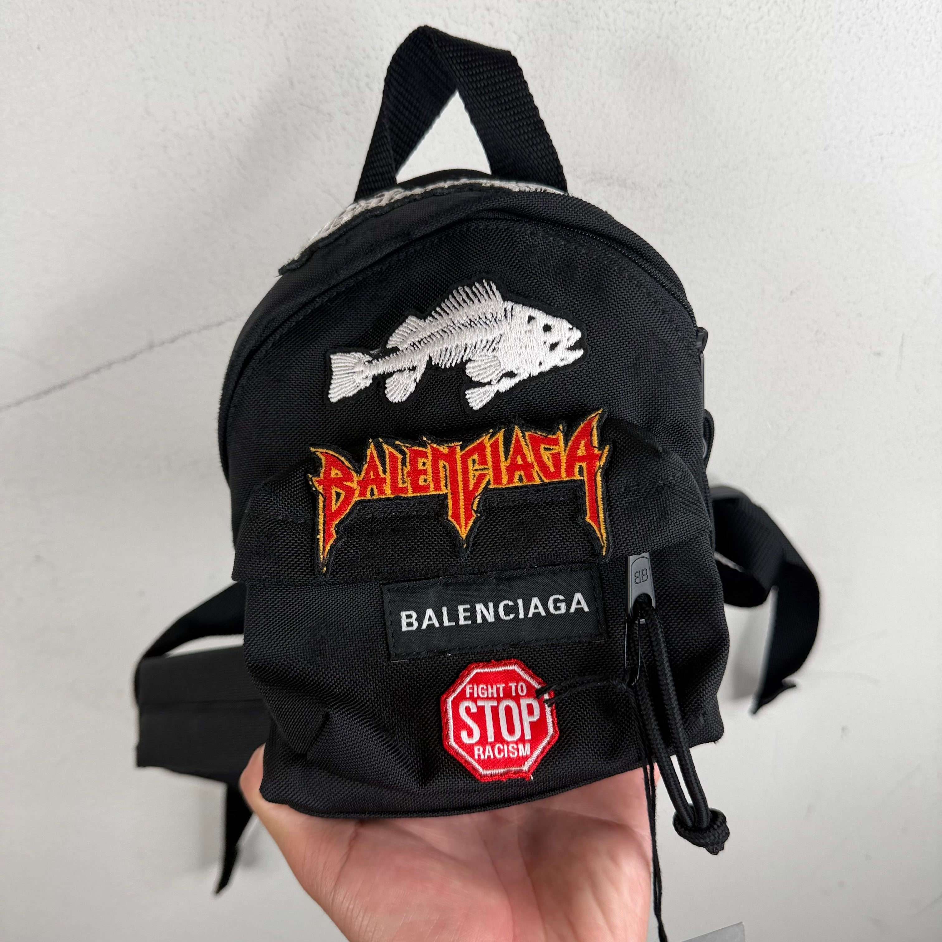 Balenciaga Mini Embroidered Backpack