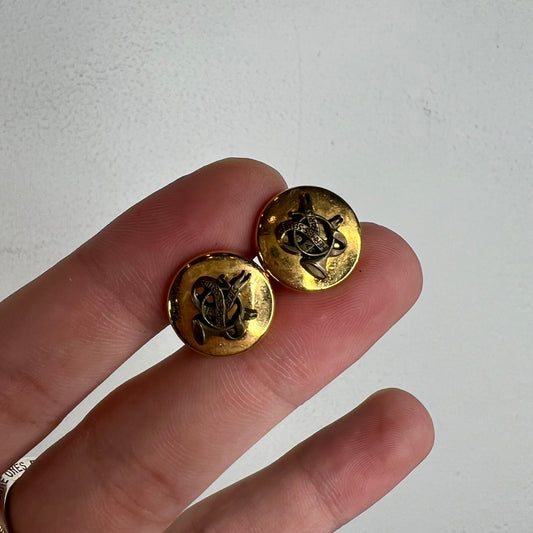 Hermes Gold Cufflinks