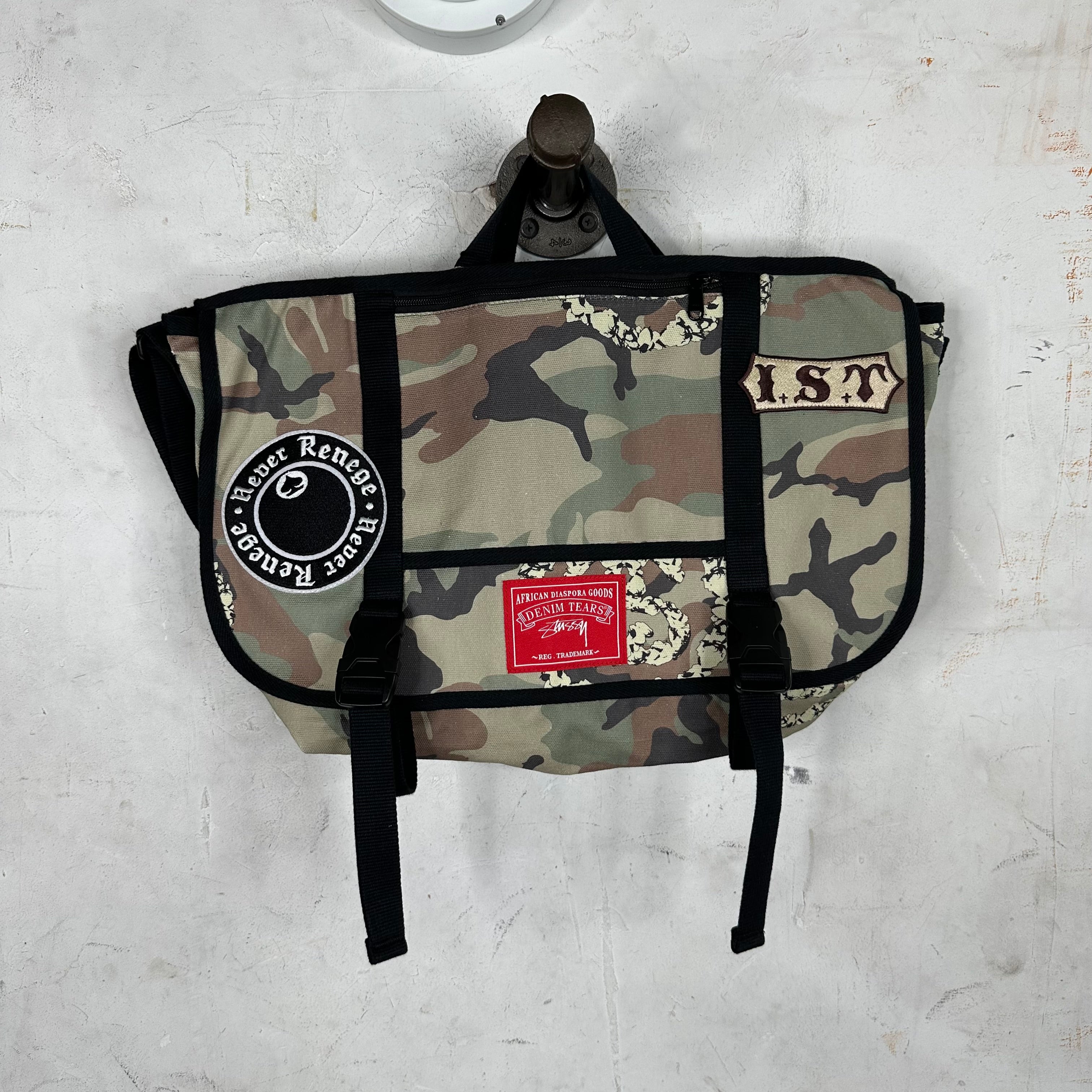 stussy ✖️ denim tears メッセンジャーバッグ Stussy x Denim Tears Messenger Bag – www.Lukes.store