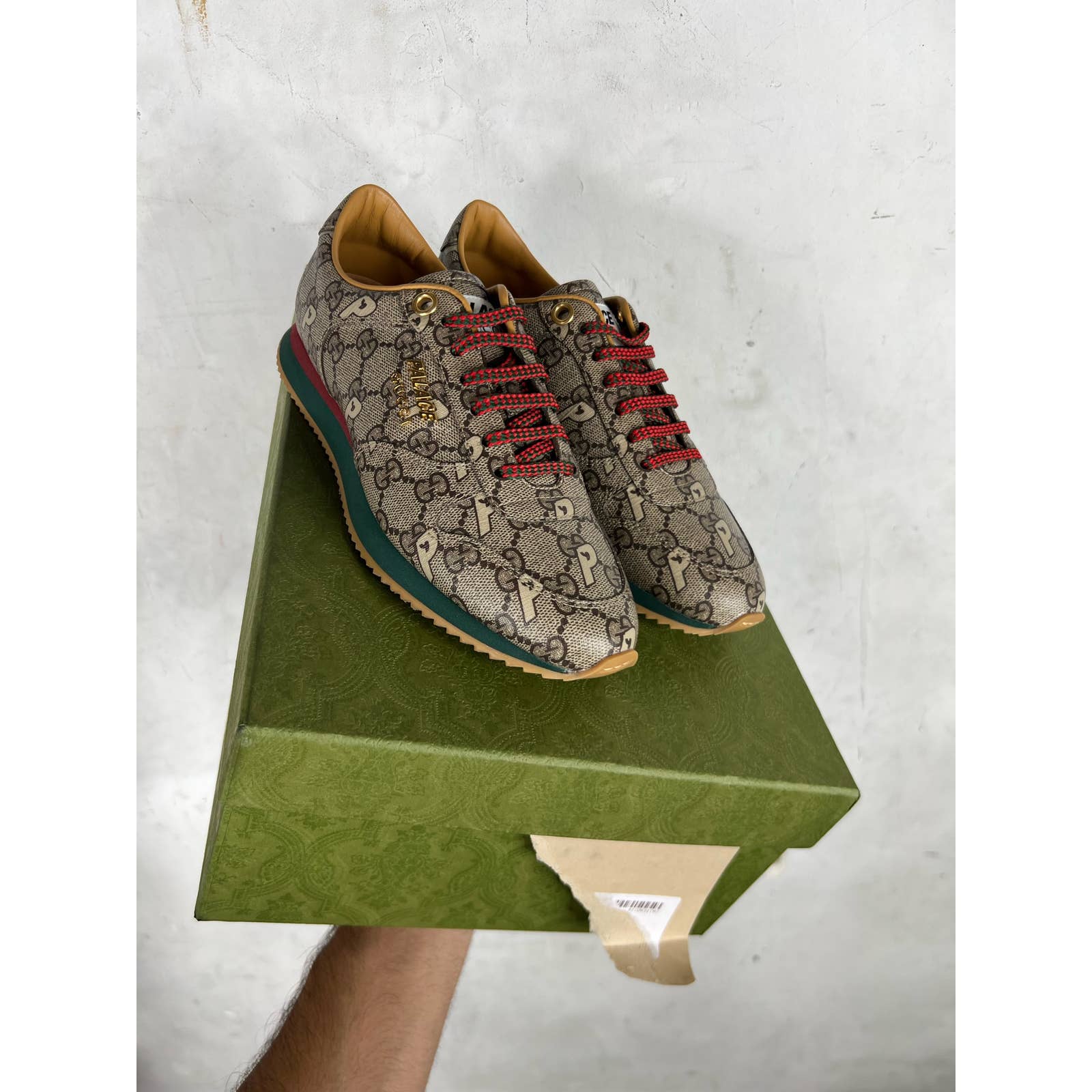 Gucci x Palace Monogram Runner Sneakers