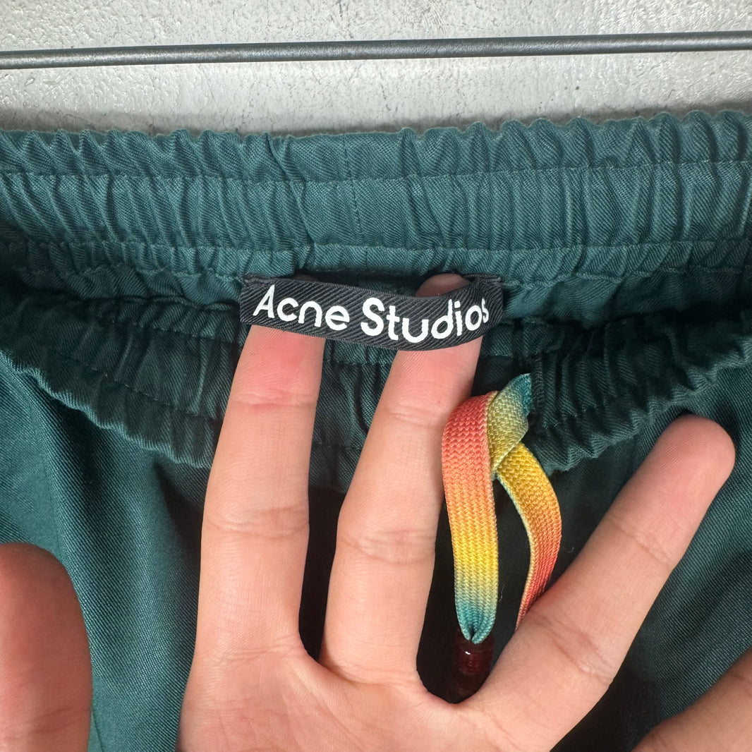 Acne Studios Green Beaded Drawstring Pants