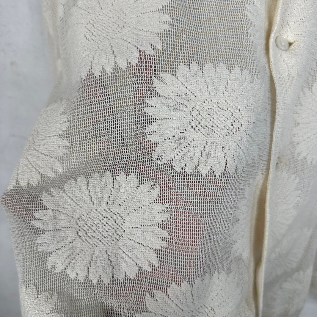 Bode Sunflower Lace Shirt