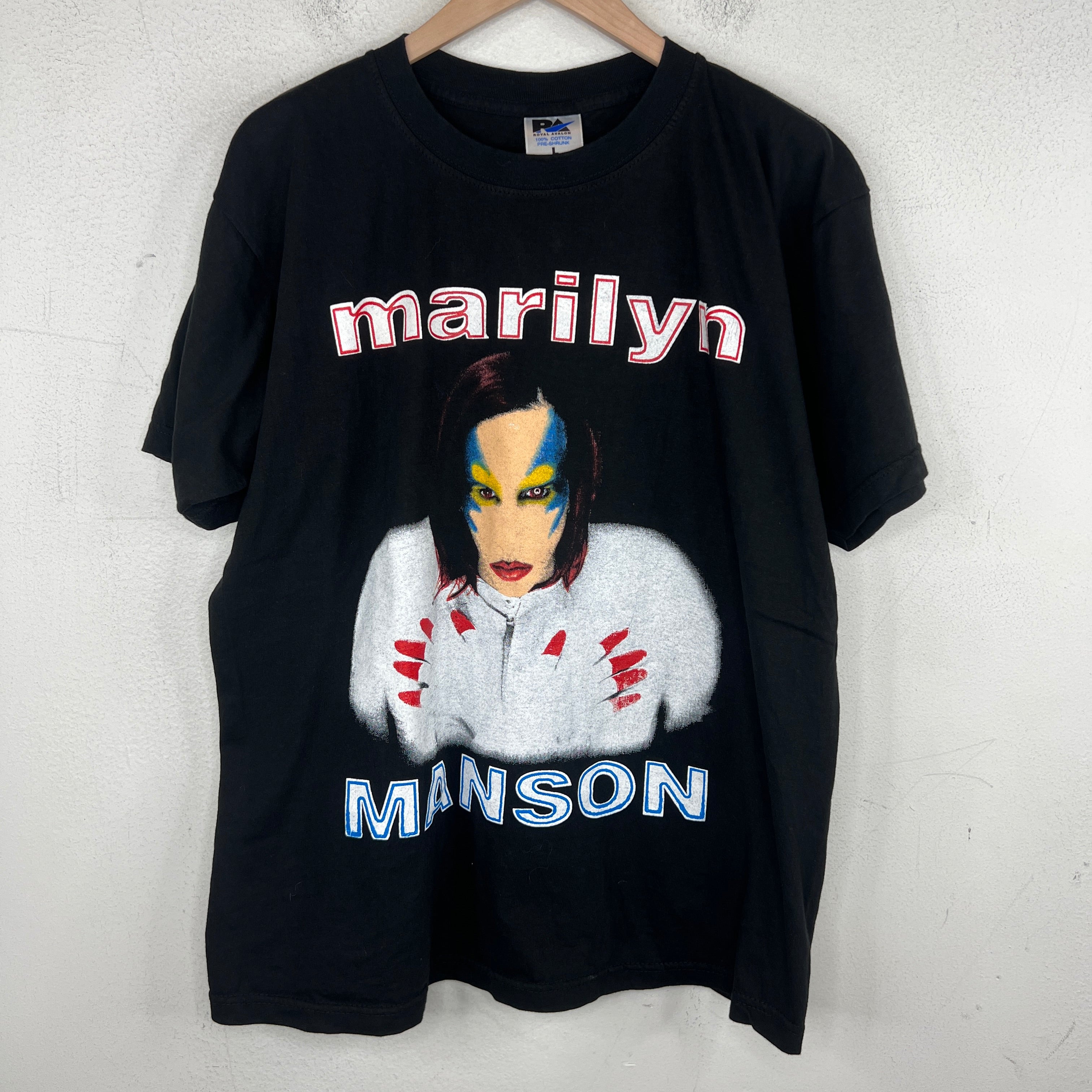 トップス MARILYN MANSON men's t shirt boot Vintage Marilyn Manson '99 World Tour Bootleg T-Shirt – www.Lukes