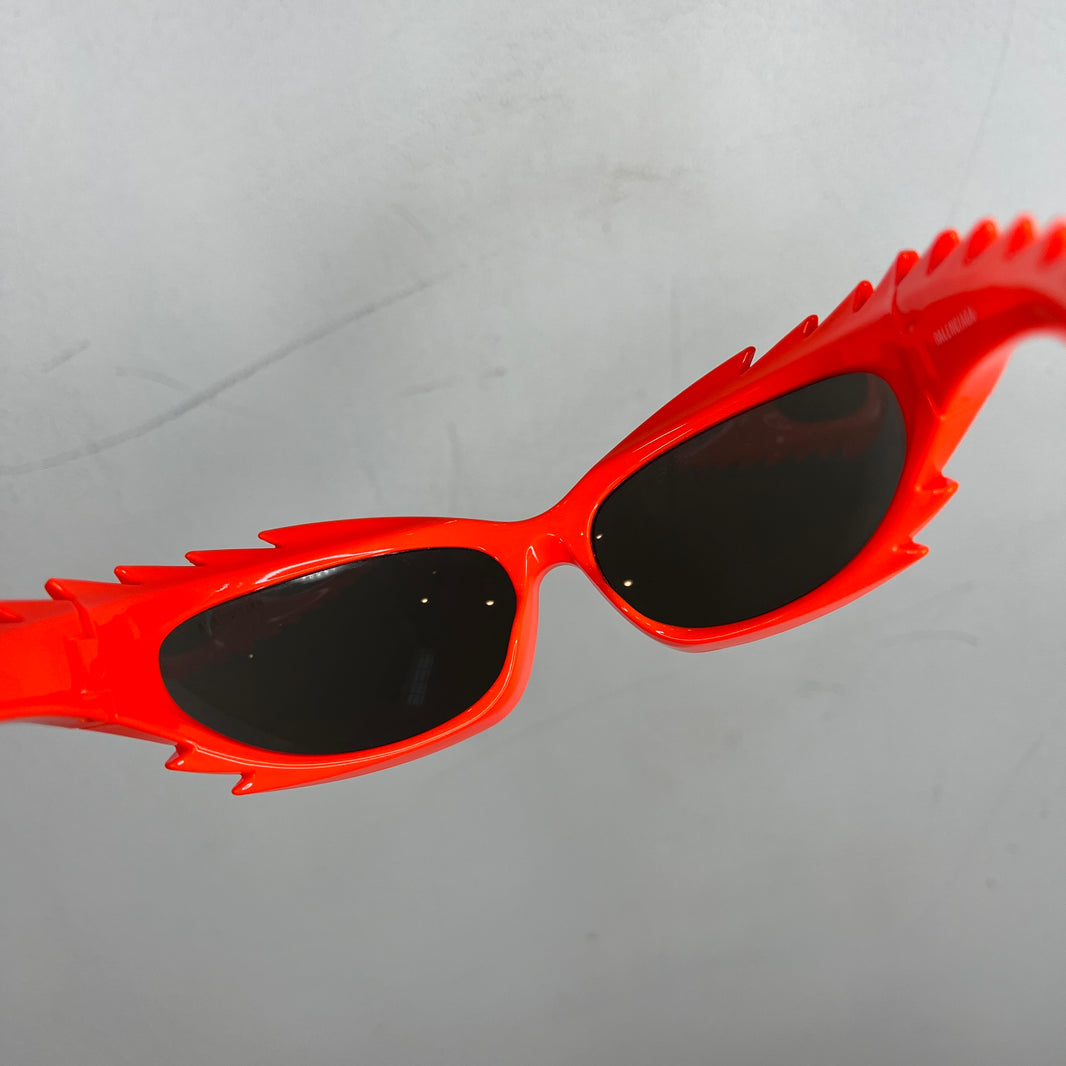 Balenciaga BB0255S Orange Zig Zag Sunglasses