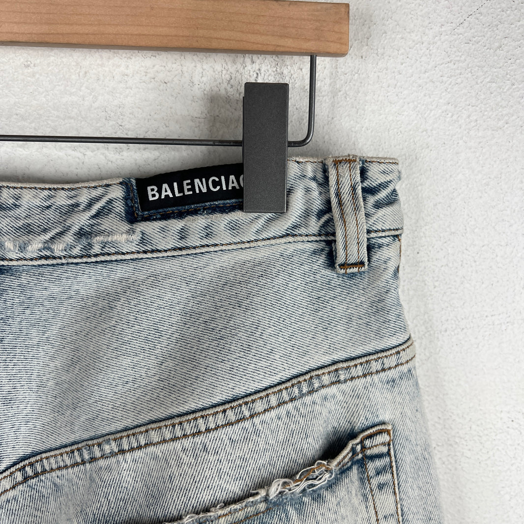Balenciaga Light Wash Baggy Jeans