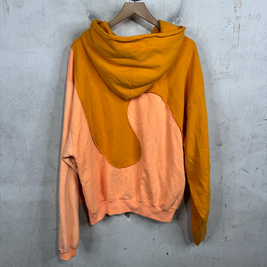 ERL Orange Two Toned Swirl Hoodie