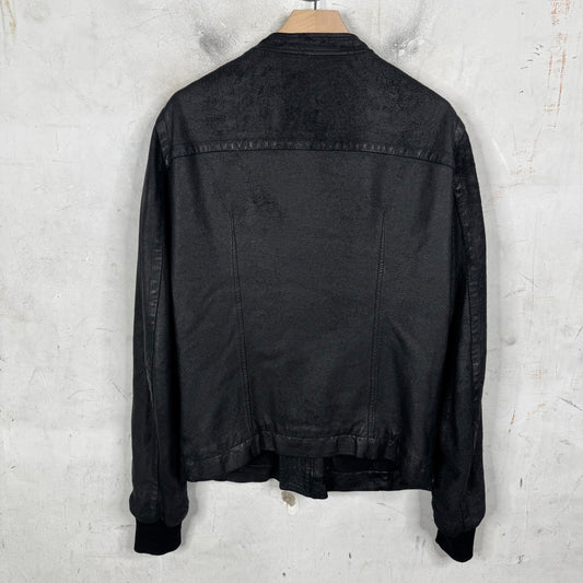 Rick Owens Blistered Leather Racer Jacket