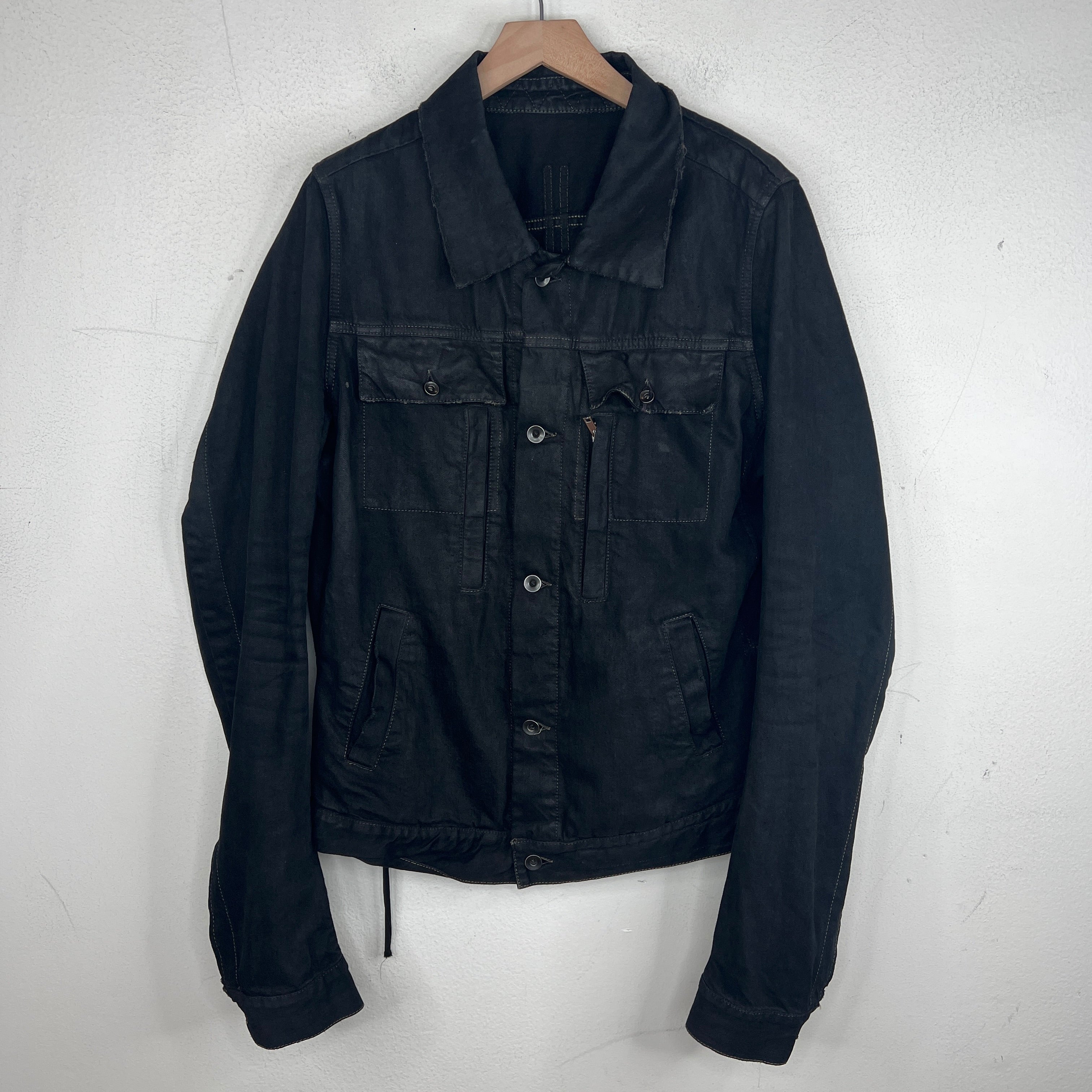 ジャケット・アウター rickowens drkshdw waxed denim jacket DRKSHDW Waxed Denim Jacket – THE-ECHELON