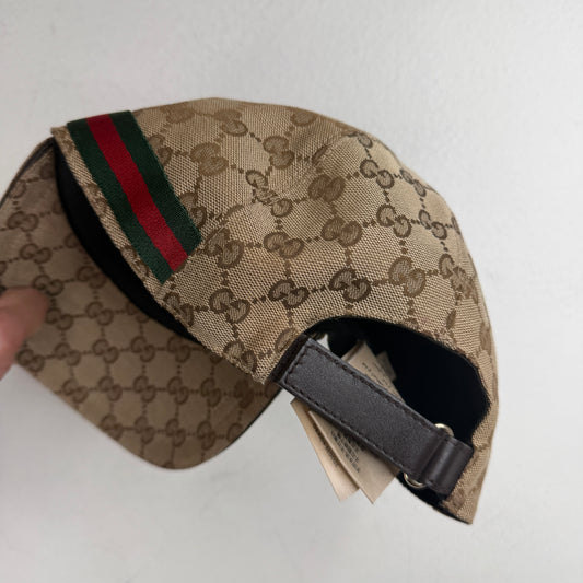 Gucci Beige Monogram Hat