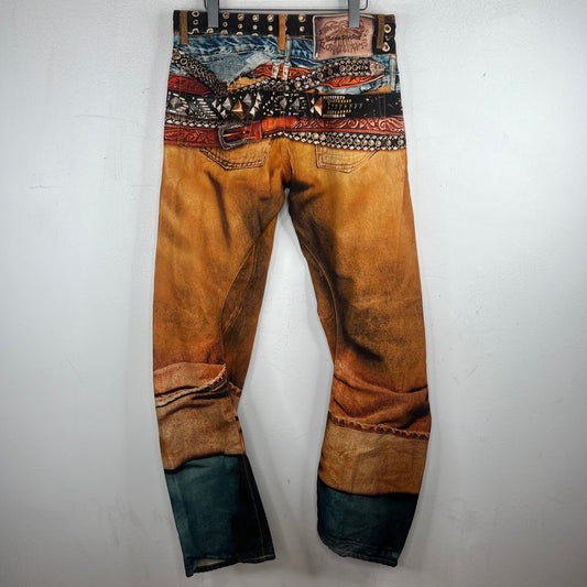 Acne Studios Belted Trompe Jeans