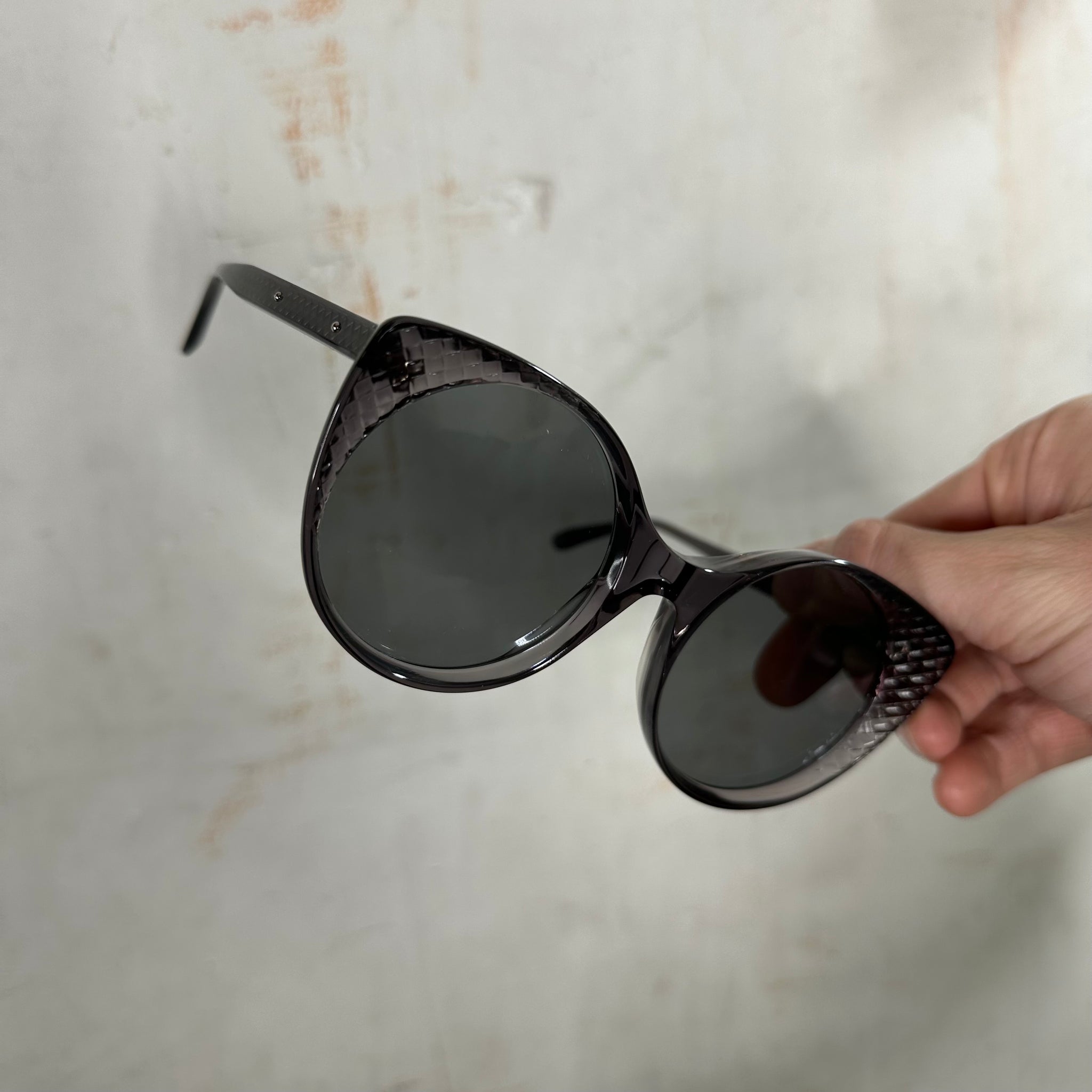 Bottega Veneta Woven Cat-Eye Sunglasses