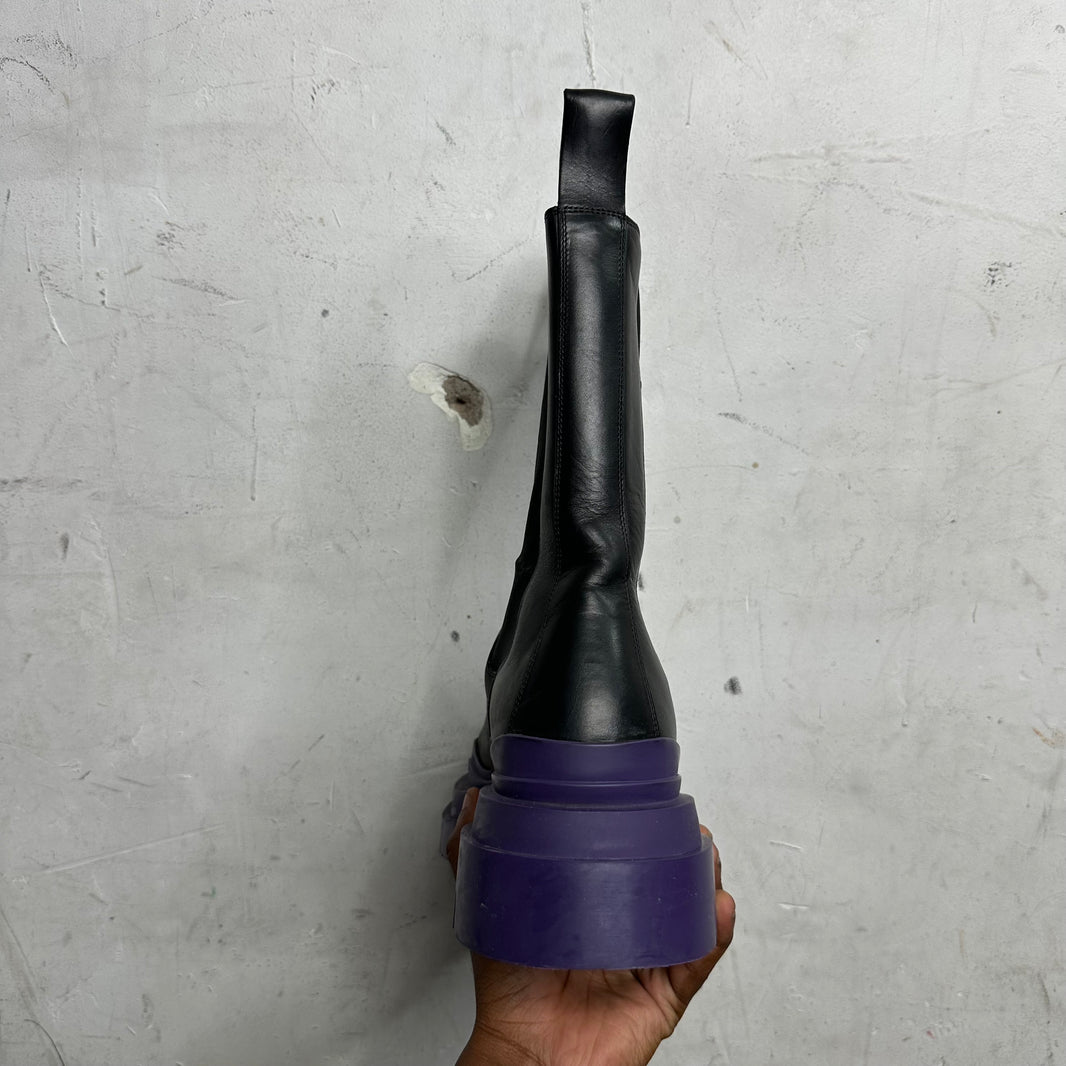 Bottega Veneta Purple Lug Boots
