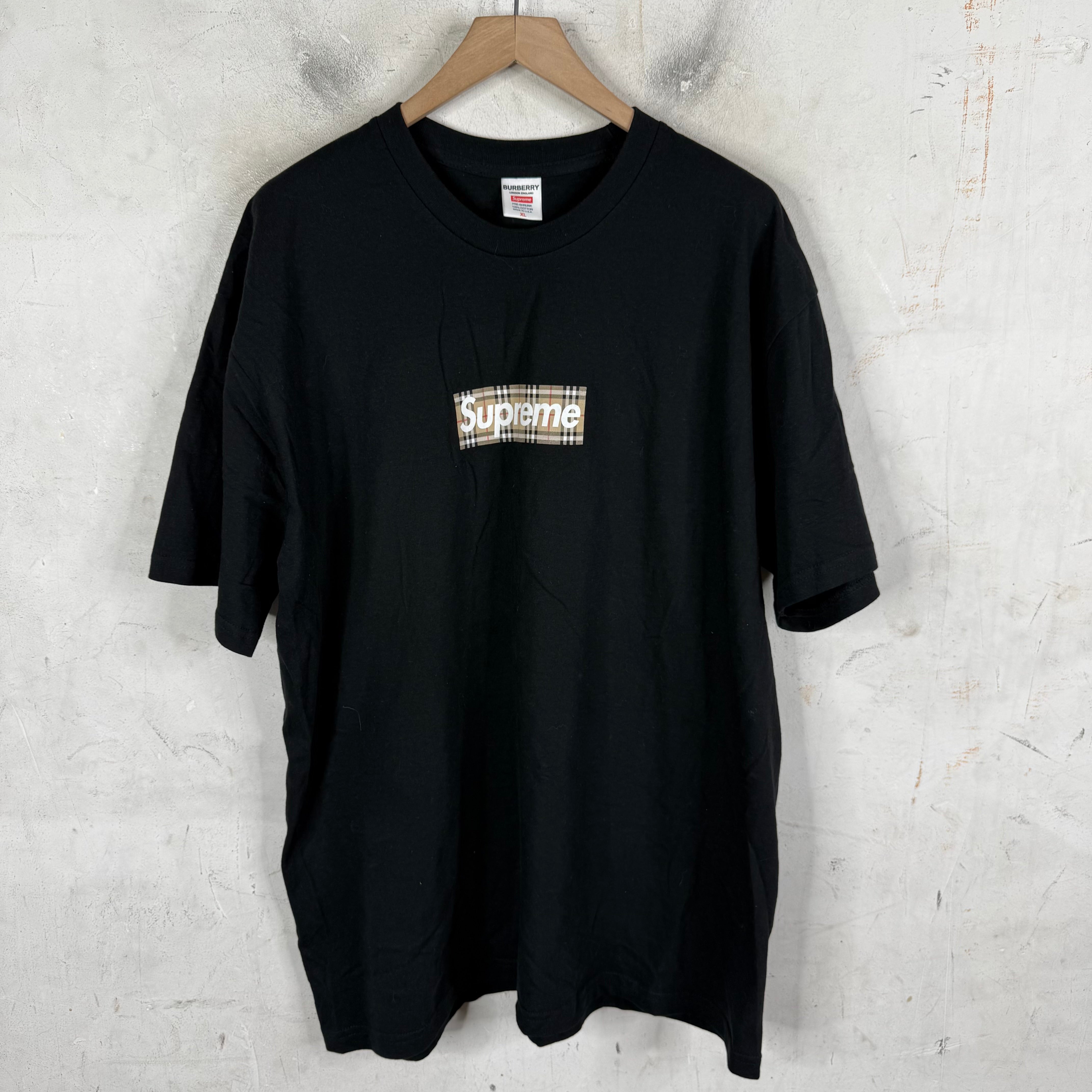 Supreme x Burberry Box Logo T-Shirt – www.Lukes.store