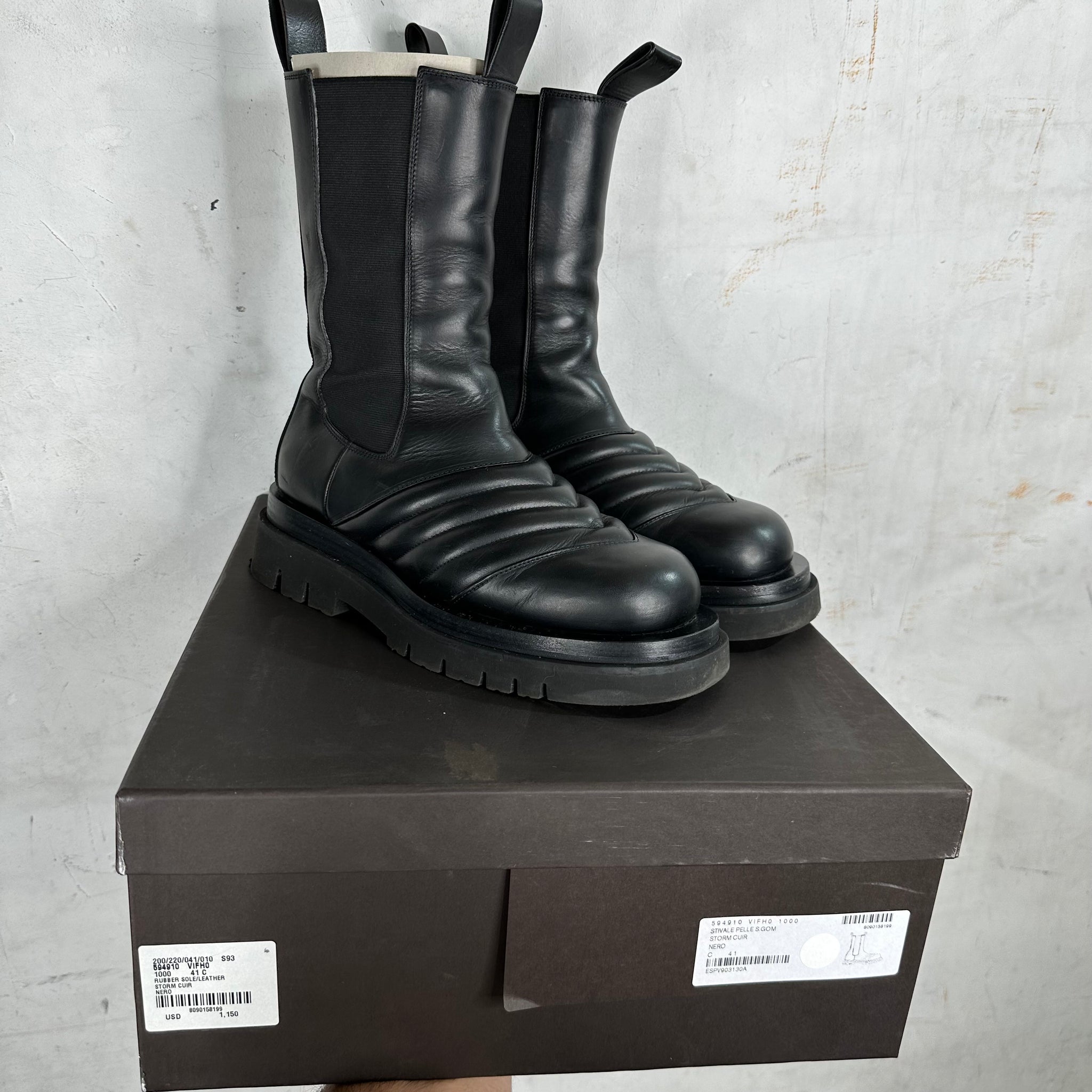 Bottega Veneta Leather Storm Cuir Boots