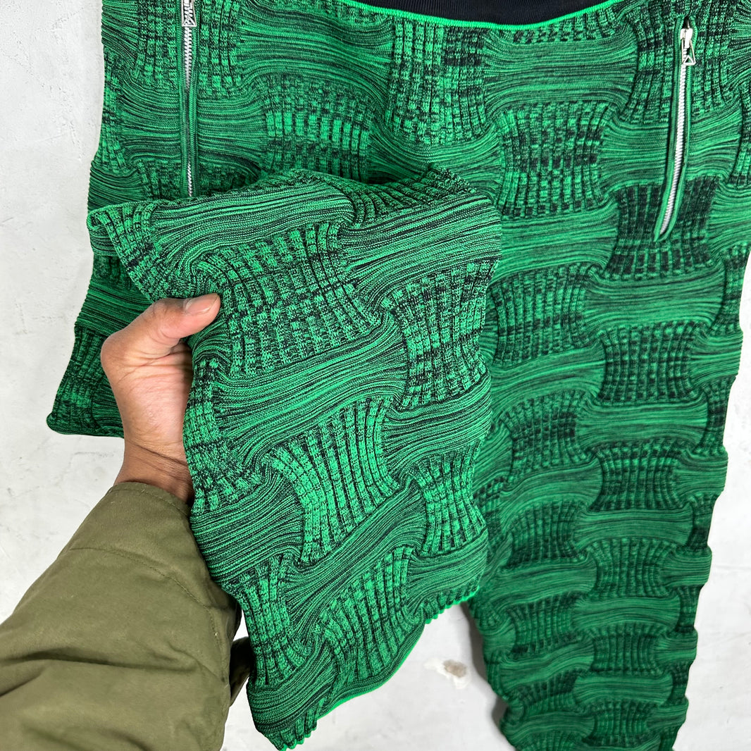 Bottega Veneta Woven Green Track Pants