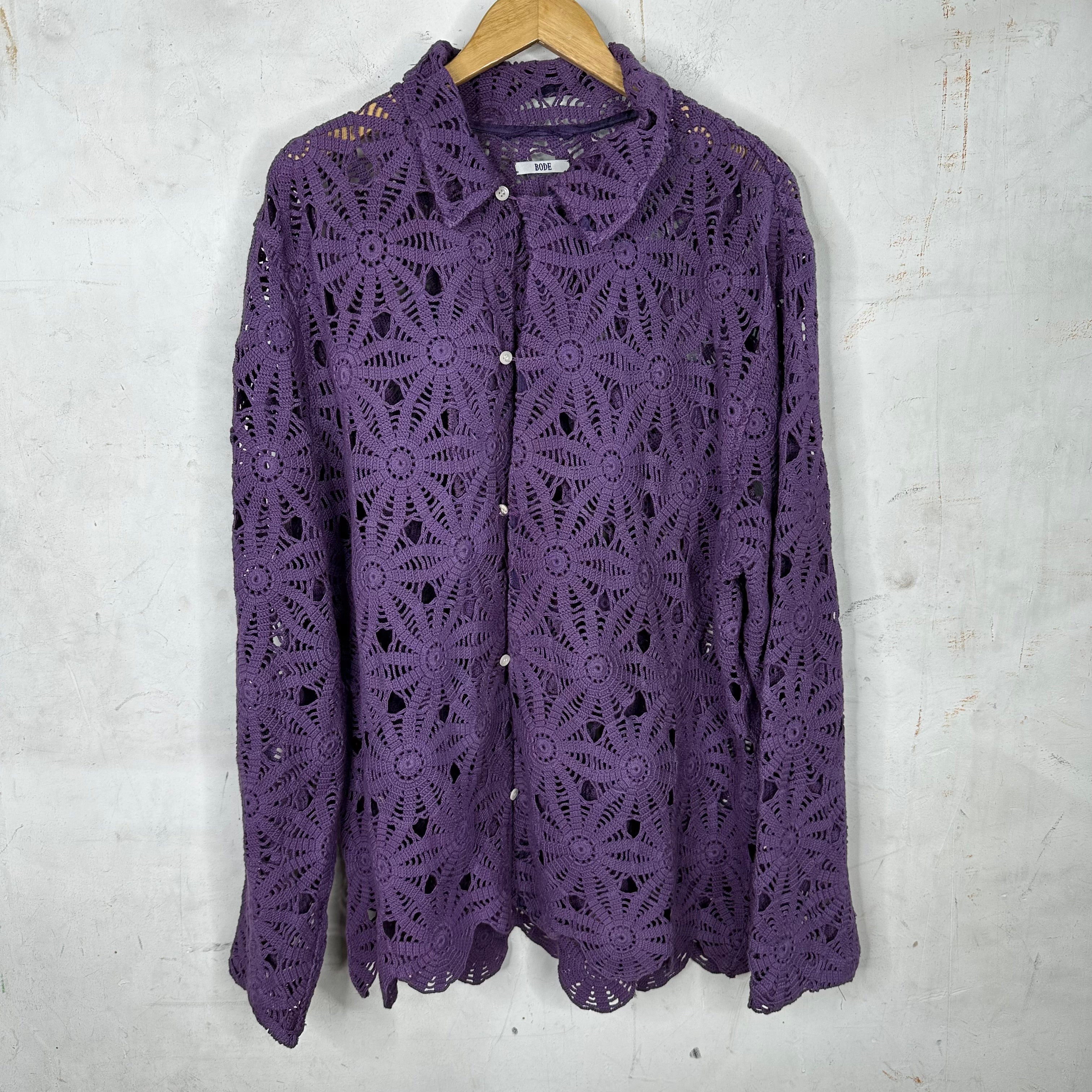 Bode Doily Stitched Shirt – www.Lukes.store