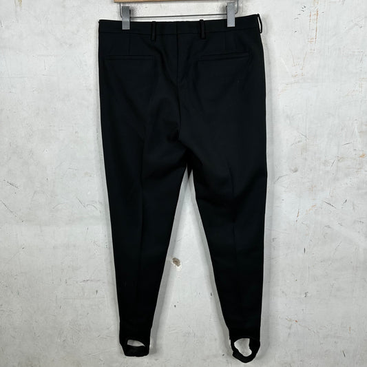 Prada Wool Mix Black Stirrup Trousers