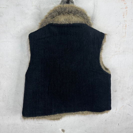 Walter Van Beirendonck Fur Lined Corduroy Vest