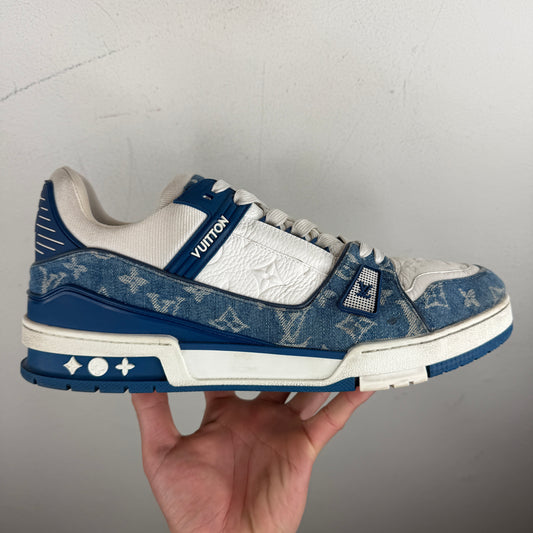 Louis Vuitton Denim/Leather Low Trainer Sneakers