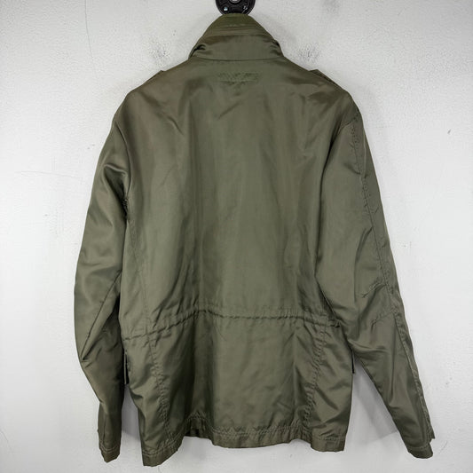 CDG Green Nylon Zip Up Coaches Jacket