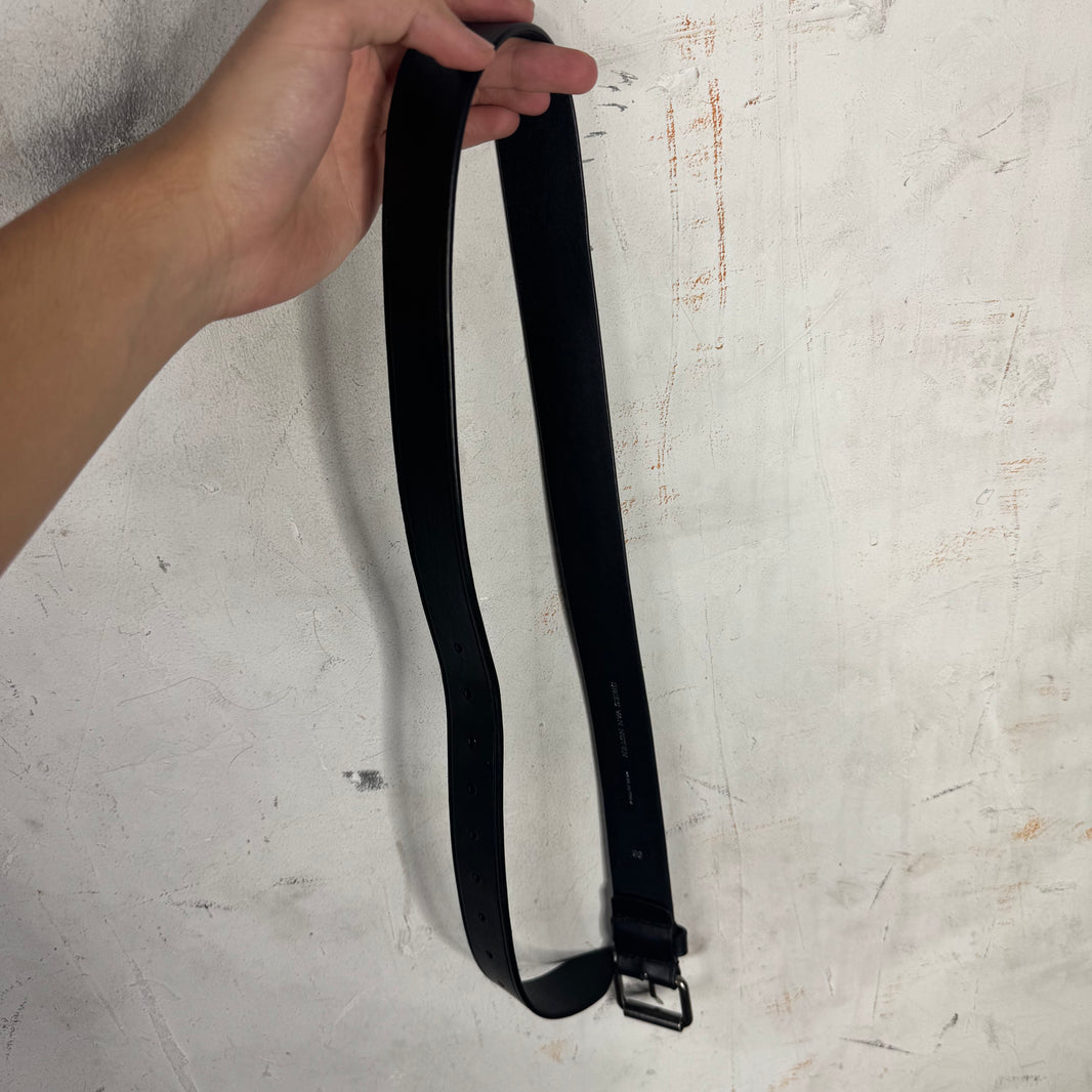 Dries Van Noten Black Leather Belt