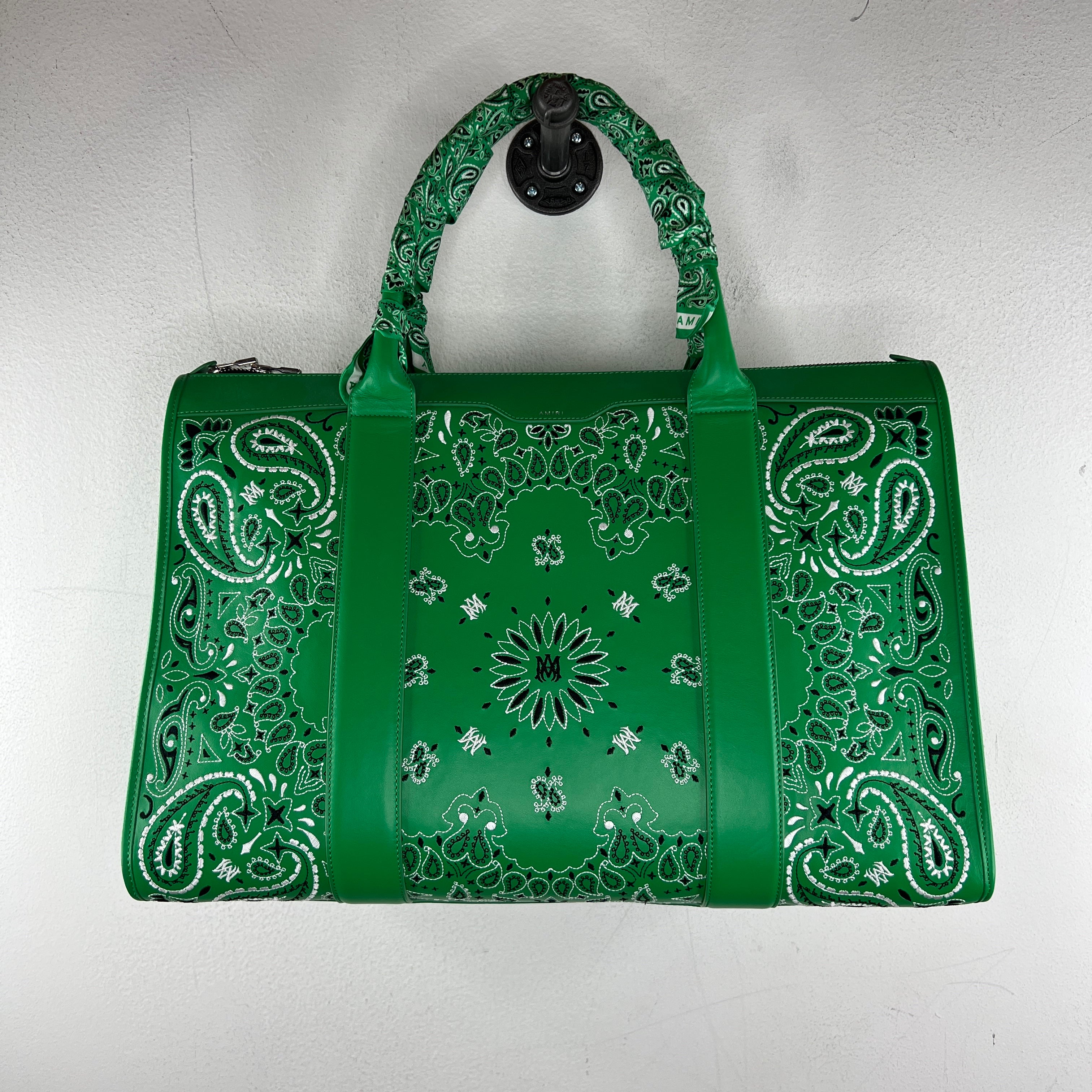Amiri Green Paisley Weekender Bag – www.Lukes.store