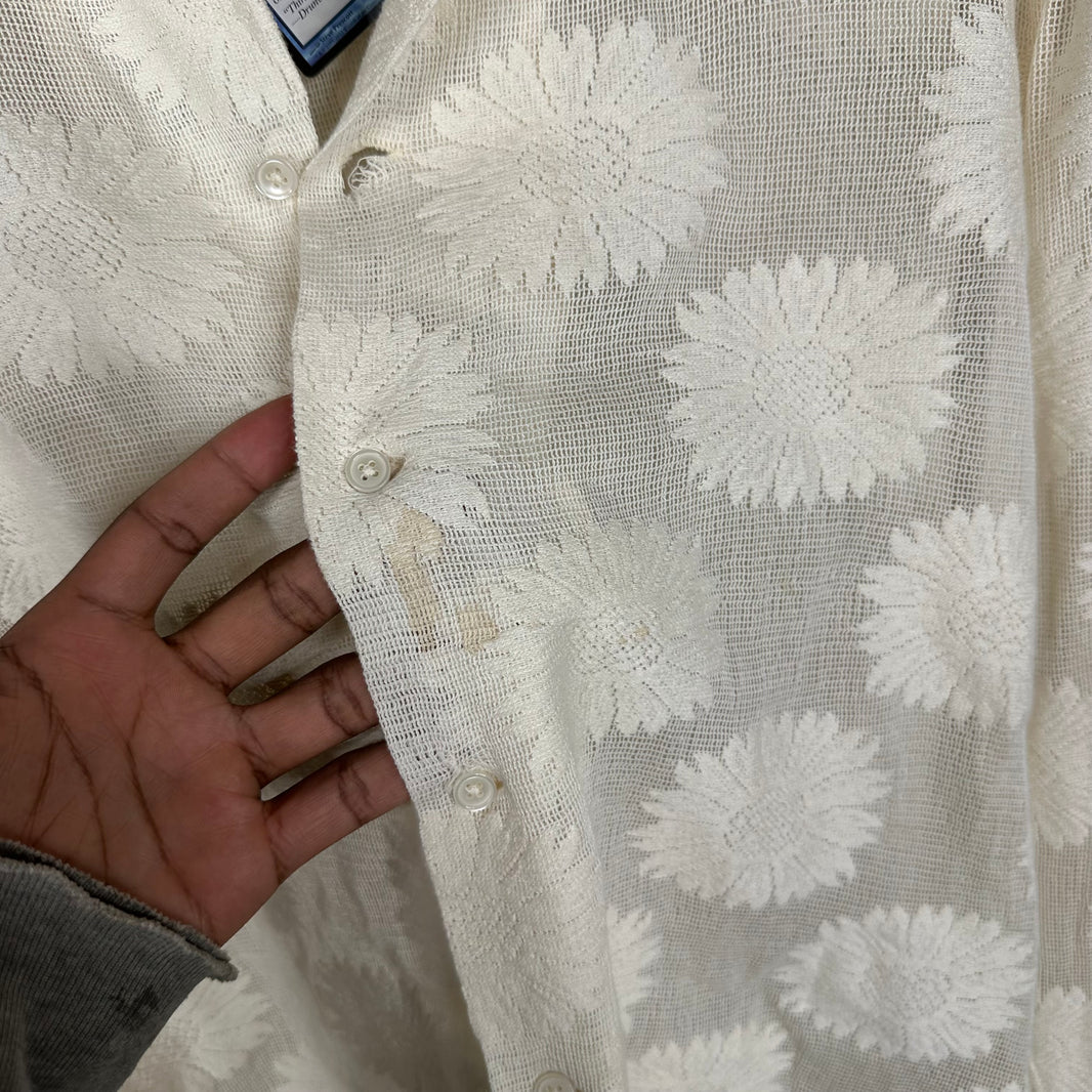 Bode Sunflower Lace Shirt
