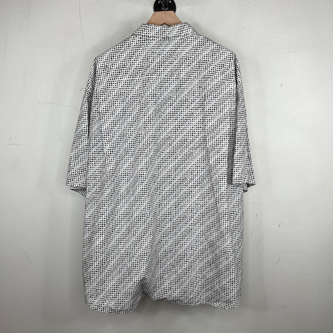 Balenciaga Letters Button Up Shirt