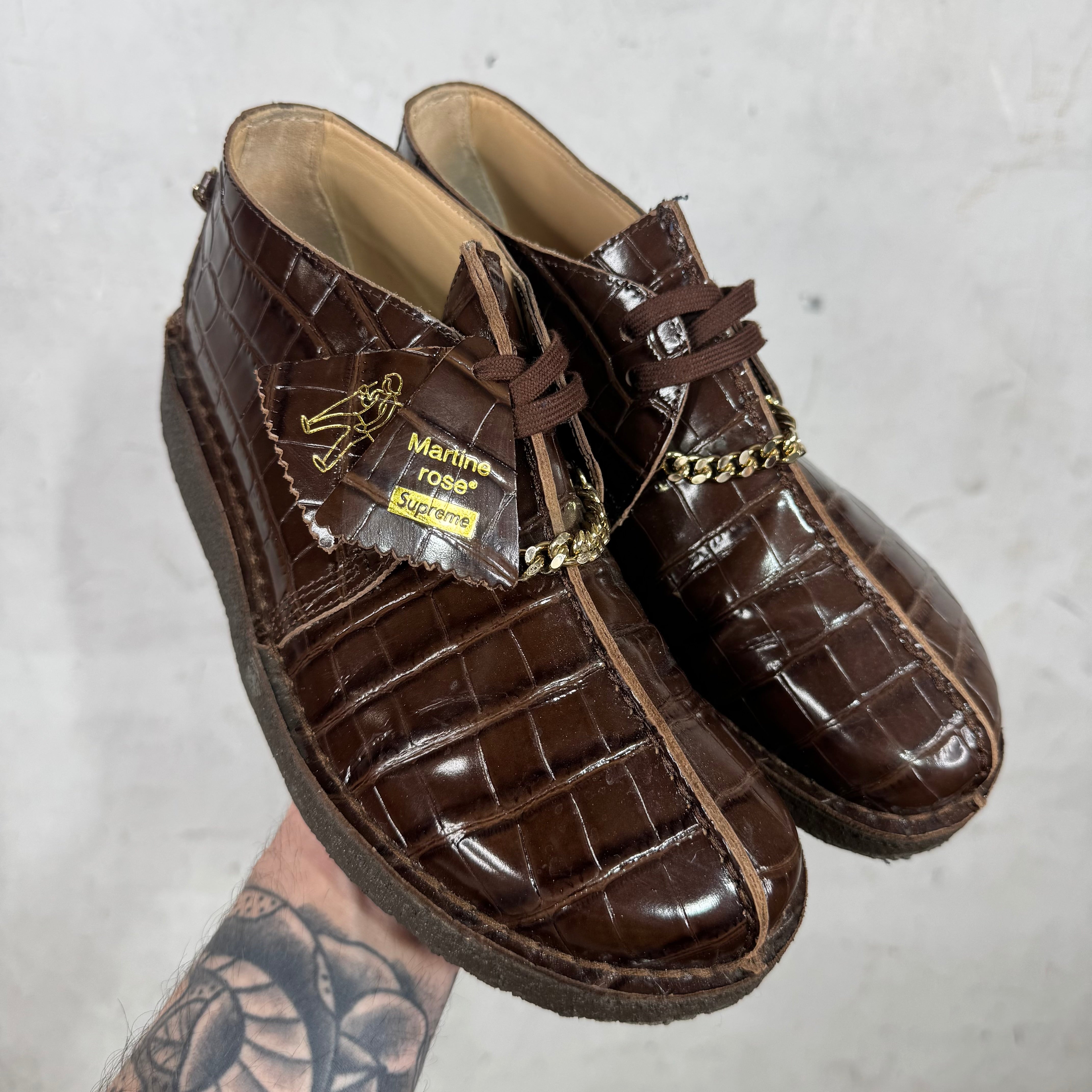 Supreme x Martine Rose x Clarks Faux Croc Desert Trek – www.Lukes