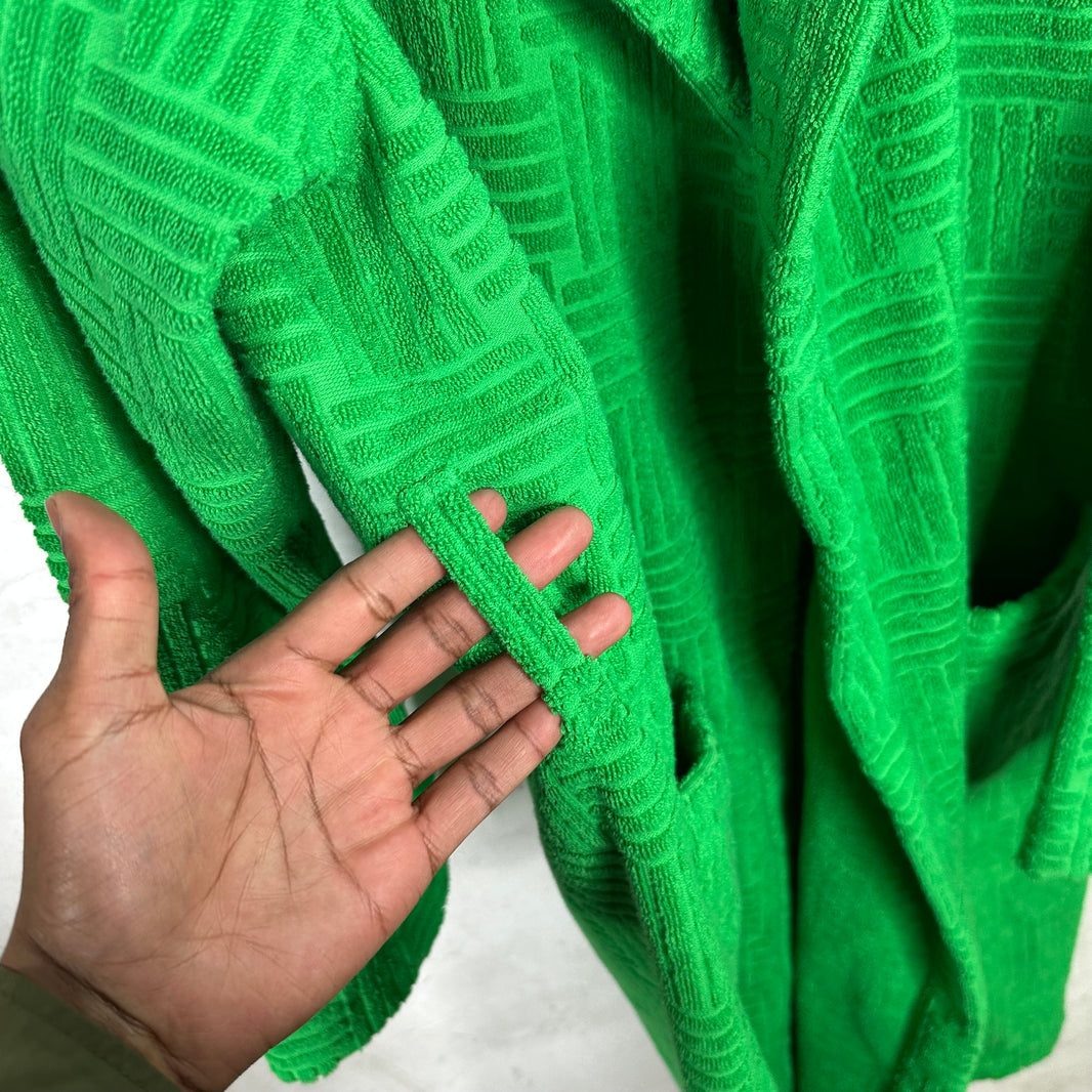 Bottega Veneta Green Terrycloth Robe