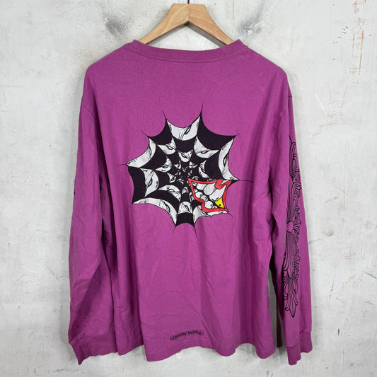 Chrome Hearts Web Floral L/S T-Shirt