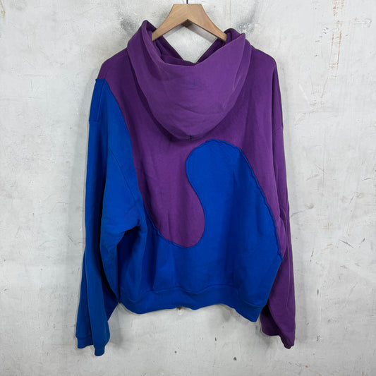 ERL Purple/Blue Swirl Hoodie
