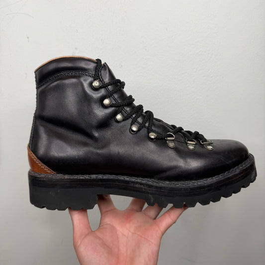 Ralph Lauren Black Leather Fidel Boots
