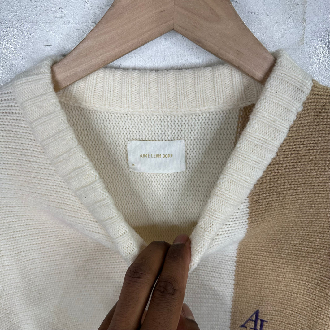 Aime Leon Dore Paneled Knit Sweater