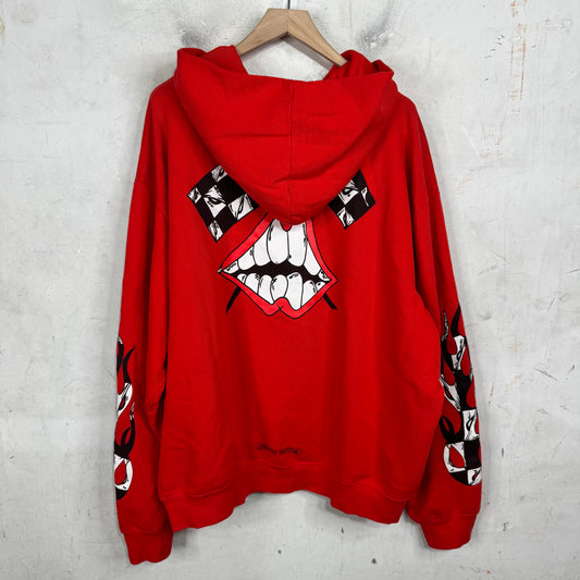 Chrome Hearts Matty Boy Chomper Flames Hoodie