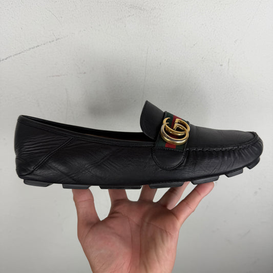 Gucci Leather Web GG Strap Loafer