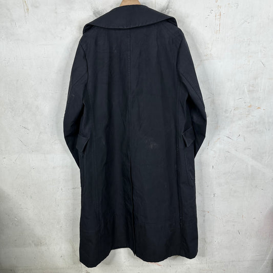 Jil Sander Navy Coated Trenchcoat