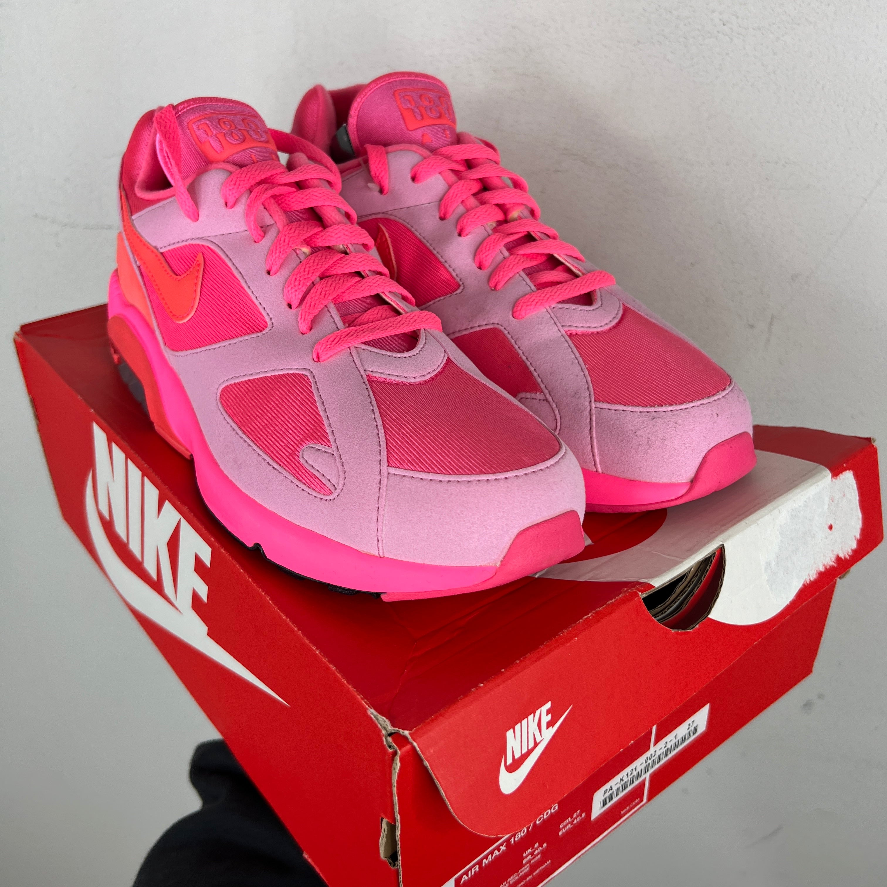 cdg nike pink