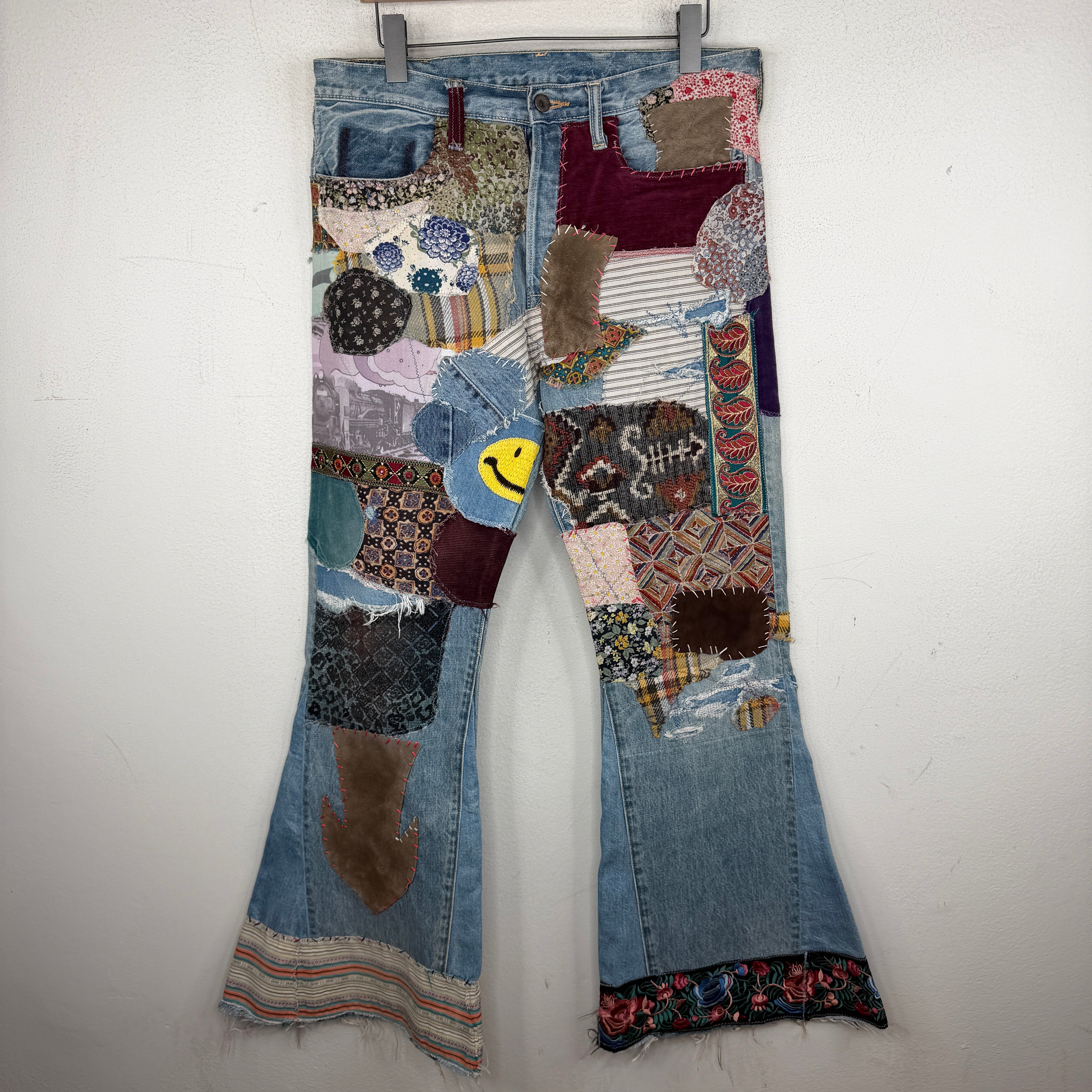 Kapital Patchwork Flared Jeans – www.Lukes.store