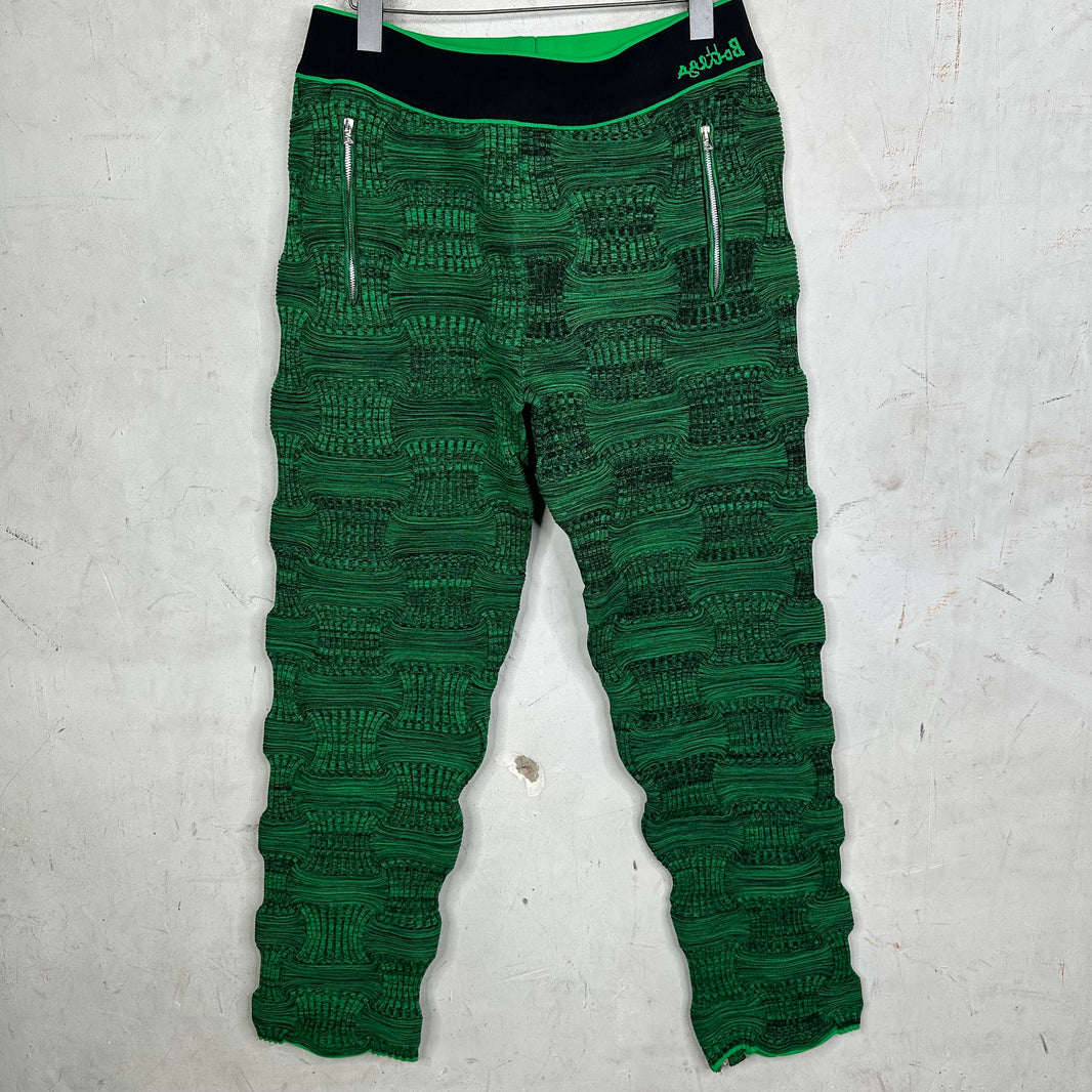 Bottega Veneta Woven Green Track Pants