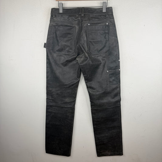 Helmut Lang Leather Double Knee Pants