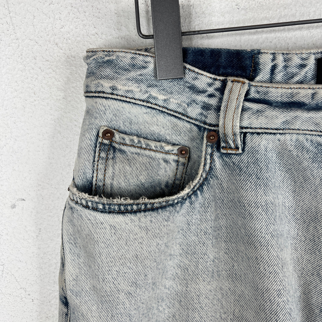 Balenciaga Light Wash Baggy Jeans