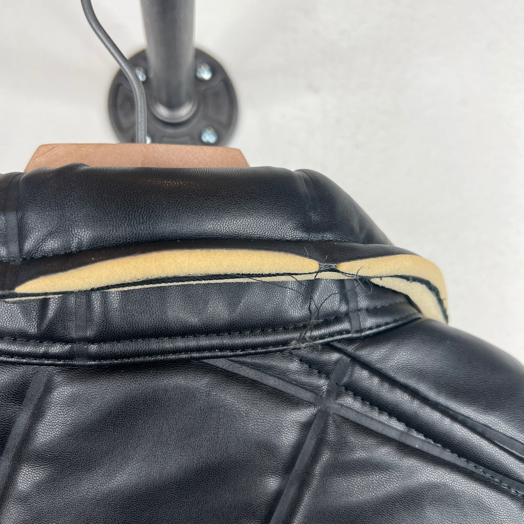 CDG Black Asymmetrical Square Embossed Jacket