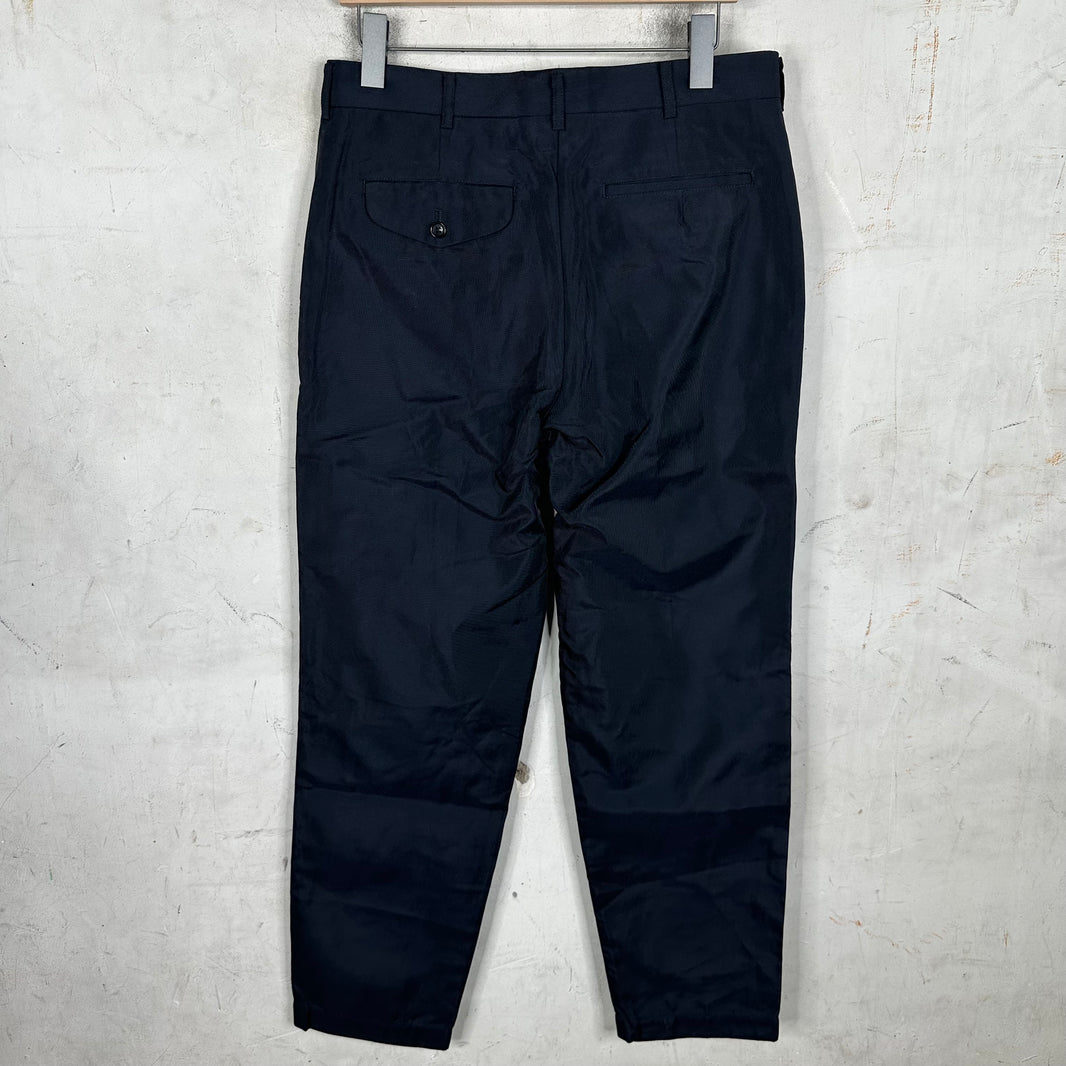 Comme Des Garcons Navy Trousers