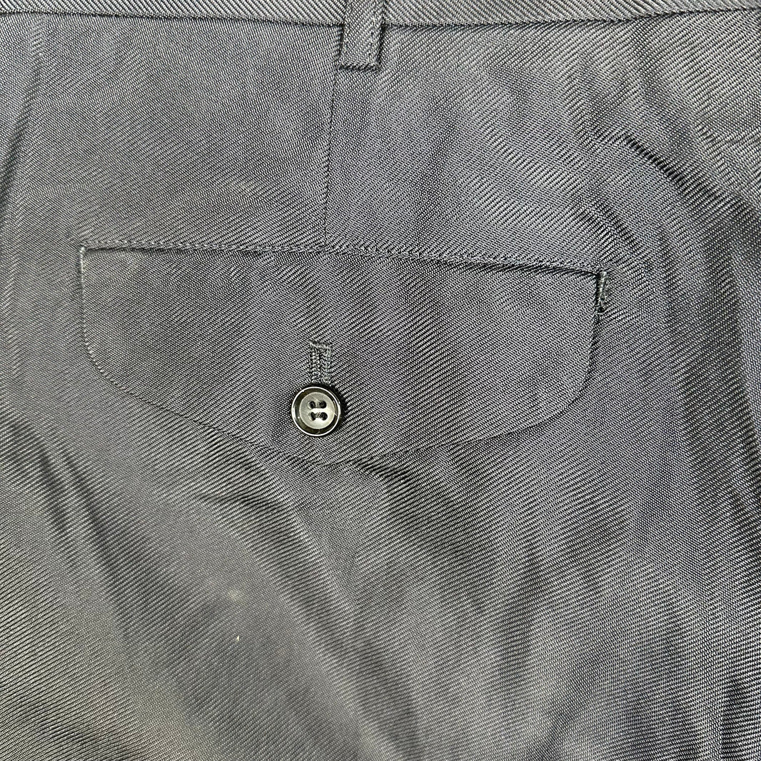 Comme Des Garcons Navy Trousers