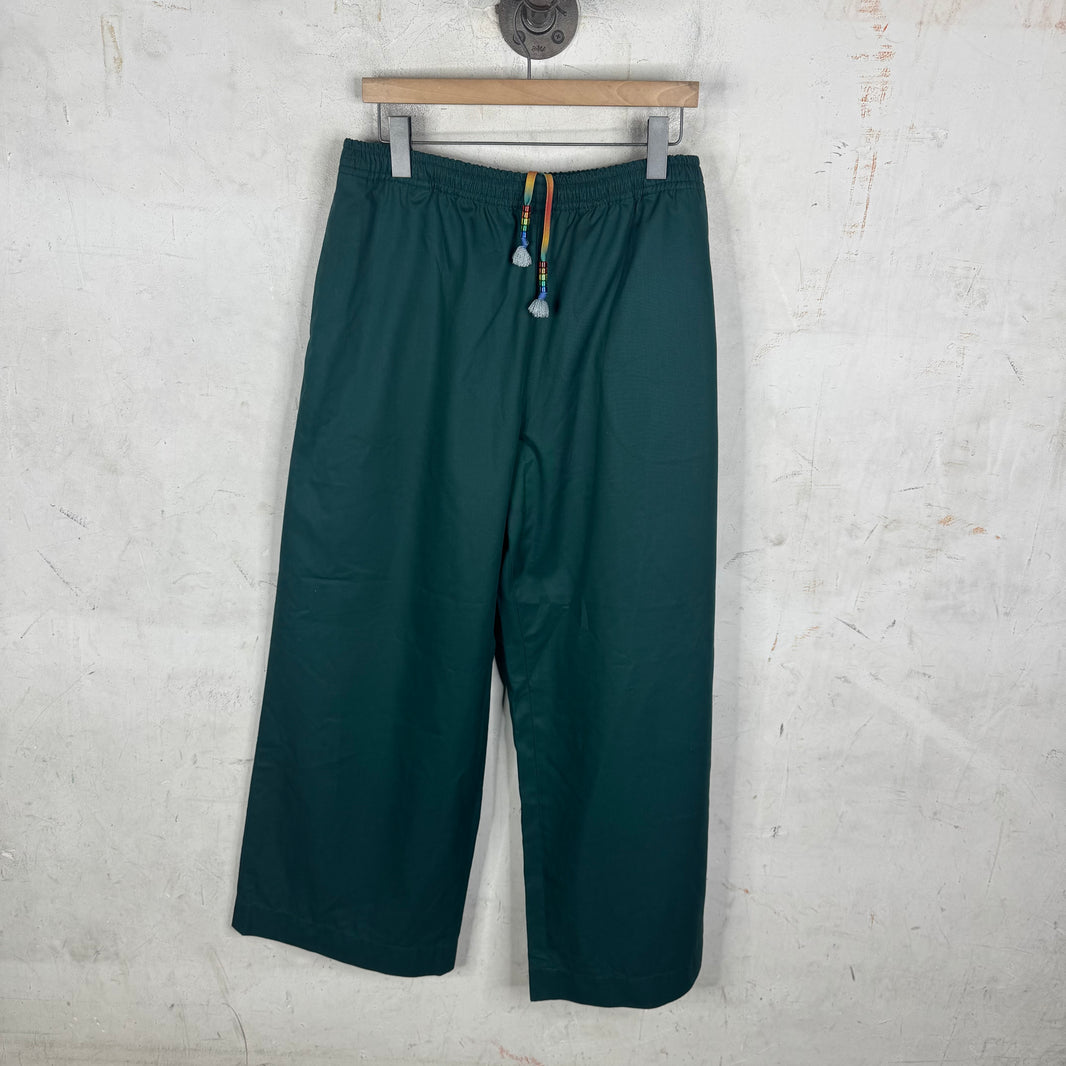 Acne Studios Green Beaded Drawstring Pants