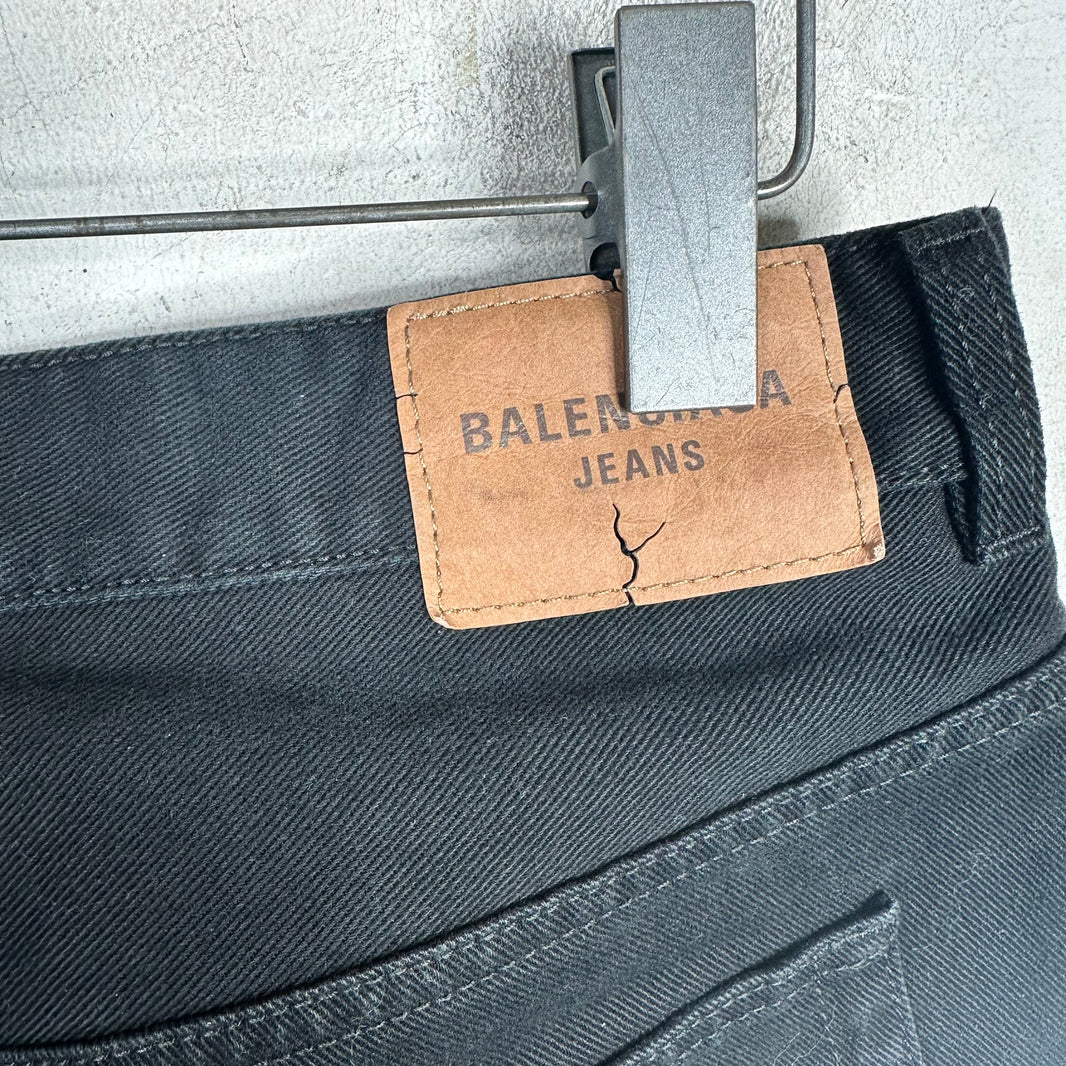 Balenciaga Black Flared Jeans