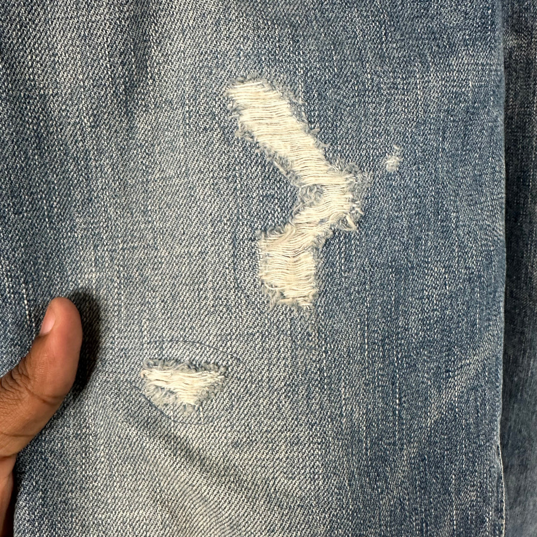 Saint Laurent D18 Distressed Denim